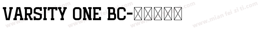 varsity one bc字体转换